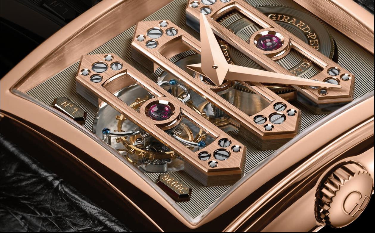 Vintage 1945 Tourbillon sous trois Ponts d'or